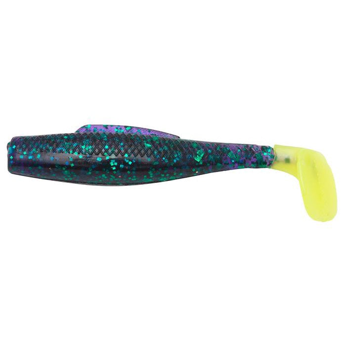 ZMAN MINNOWZ 3" CAMPUR PURPLE/ROOTBEER/MORNING GLORY/WATERMELON CHART TAIL MIX
