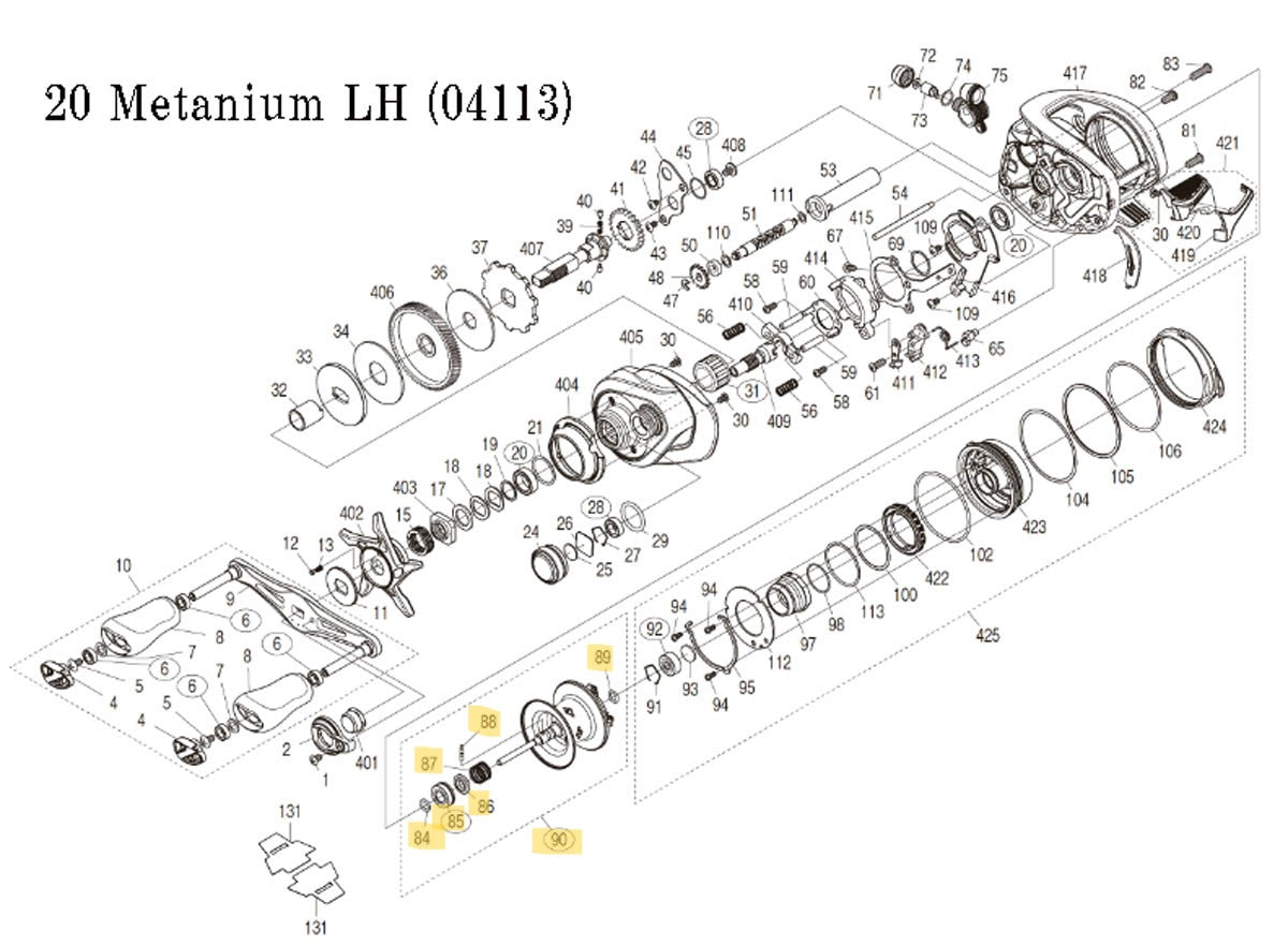 Original Metanium 2020 Spool Assembly #PN 90