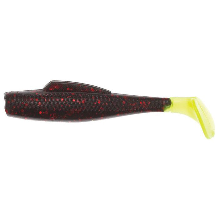 ZMAN MINNOWZ 3" CAMPUR PURPLE/ROOTBEER/MORNING GLORY/WATERMELON CHART TAIL MIX