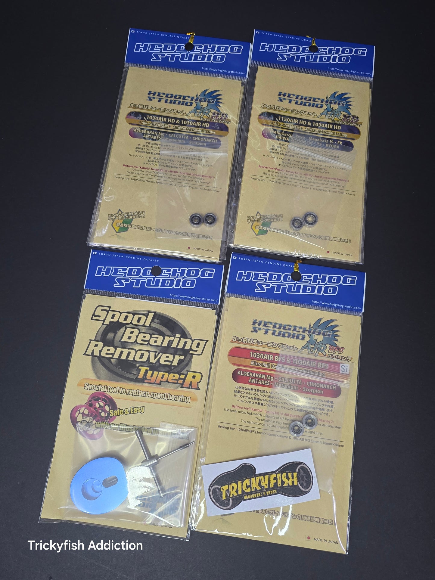 HEDGEHOG STUDIO AIR BFS-Si CERAMIC "Kattobi" SPOOL BEARING KIT