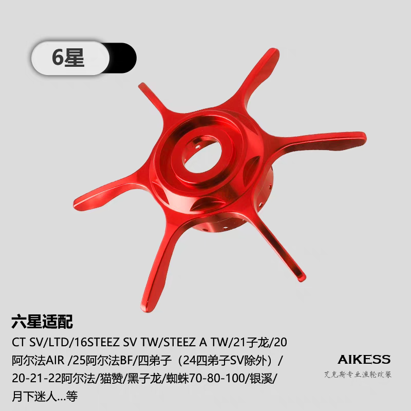Aikess Star Drag & Tension Knob for Daiwa