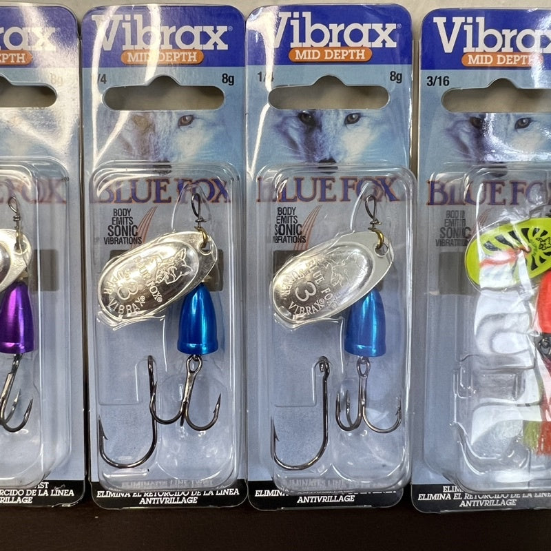 Bluefox Vibrax Mid Depth Spinner Sebarau Tengas Kelah