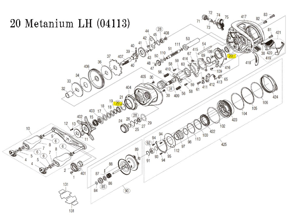 Original Shimano Bearing 12x8x3.5mm