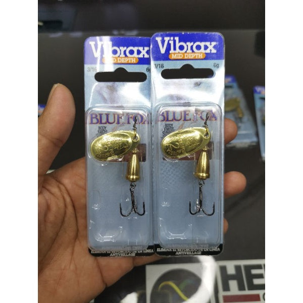 BLUEFOX VIBRAX INLINE SPINNER SIZE 2 & 3 BLADE LURE SEBARAU TENGAS KELAH