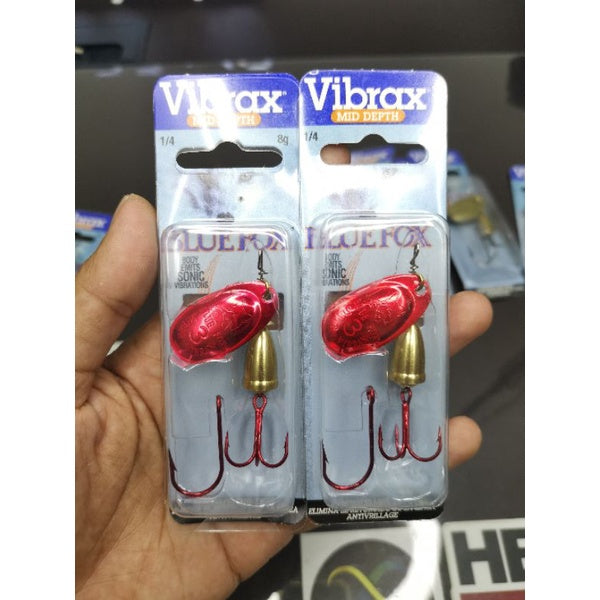 BLUEFOX VIBRAX INLINE SPINNER SIZE 2 & 3 BLADE LURE SEBARAU TENGAS KELAH