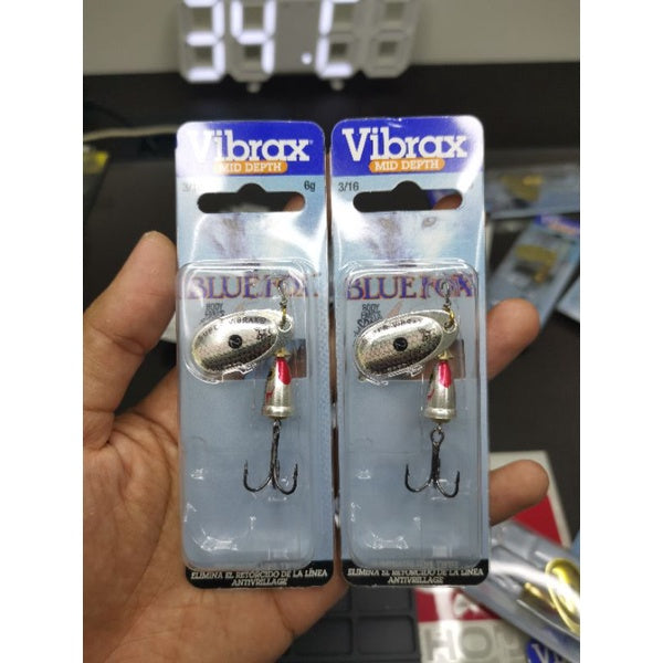 BLUEFOX VIBRAX INLINE SPINNER SIZE 2 & 3 BLADE LURE SEBARAU TENGAS KELAH