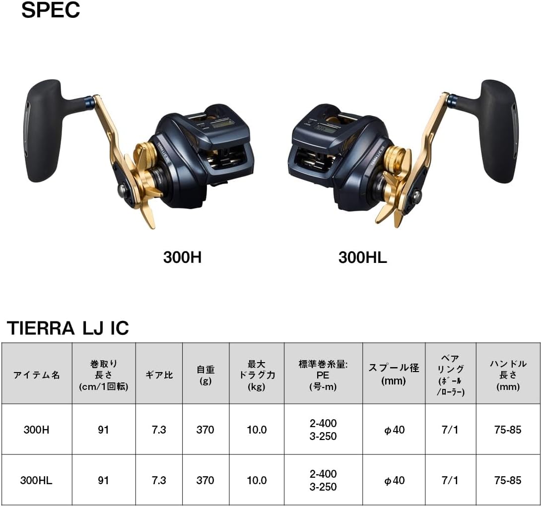 Reserved DAIWA TIERRA LJ IC300HL