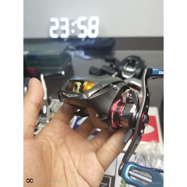 DAIWA STEEZ 100SHL USED + CUSTOM PARTS