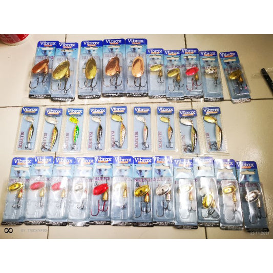 BLUEFOX VIBRAX INLINE SPINNER SIZE 2 & 3 BLADE LURE SEBARAU TENGAS KELAH