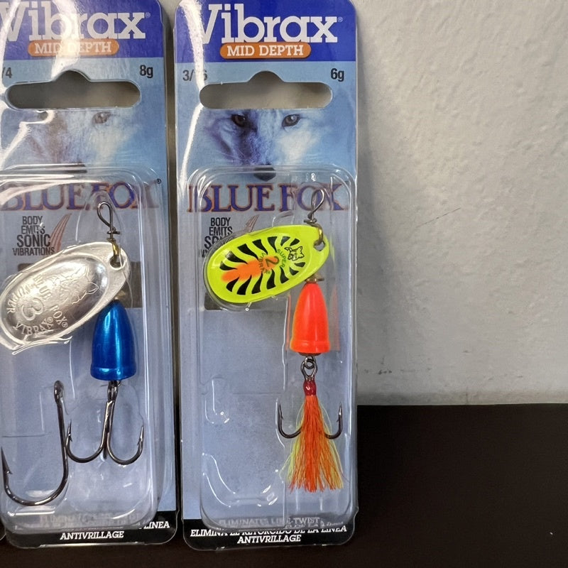 Bluefox Vibrax Mid Depth Spinner Sebarau Tengas Kelah