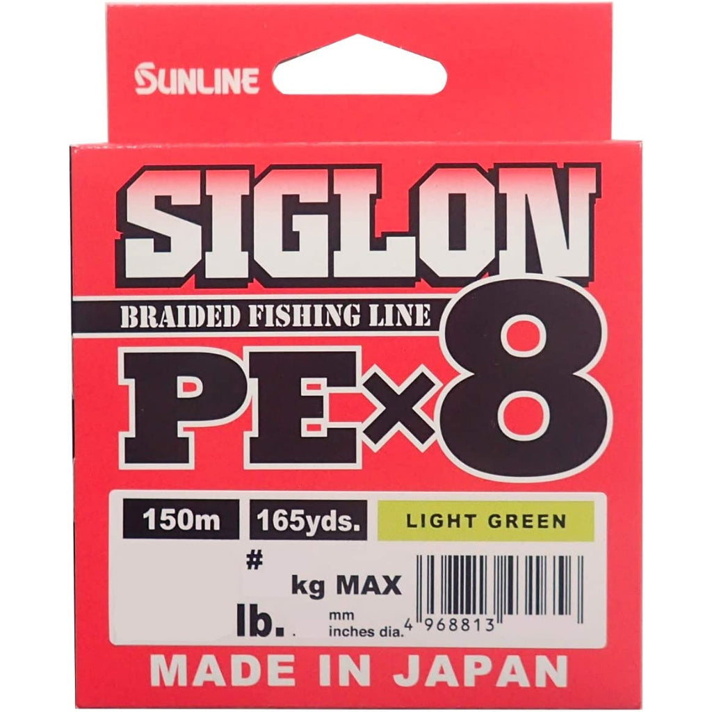 Sunline Siglon PE Braided Fishing Line X8 (150M) Light Green