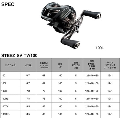 2024 Daiwa Steez SV TW 100