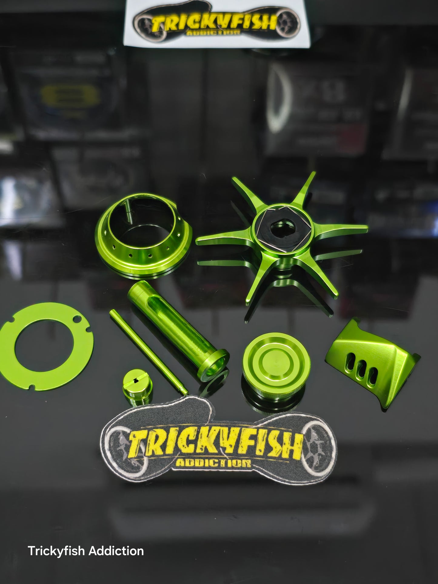 Lime Green Parts for Shimano CQ, Antares, Exsence, Metanium & Bantam