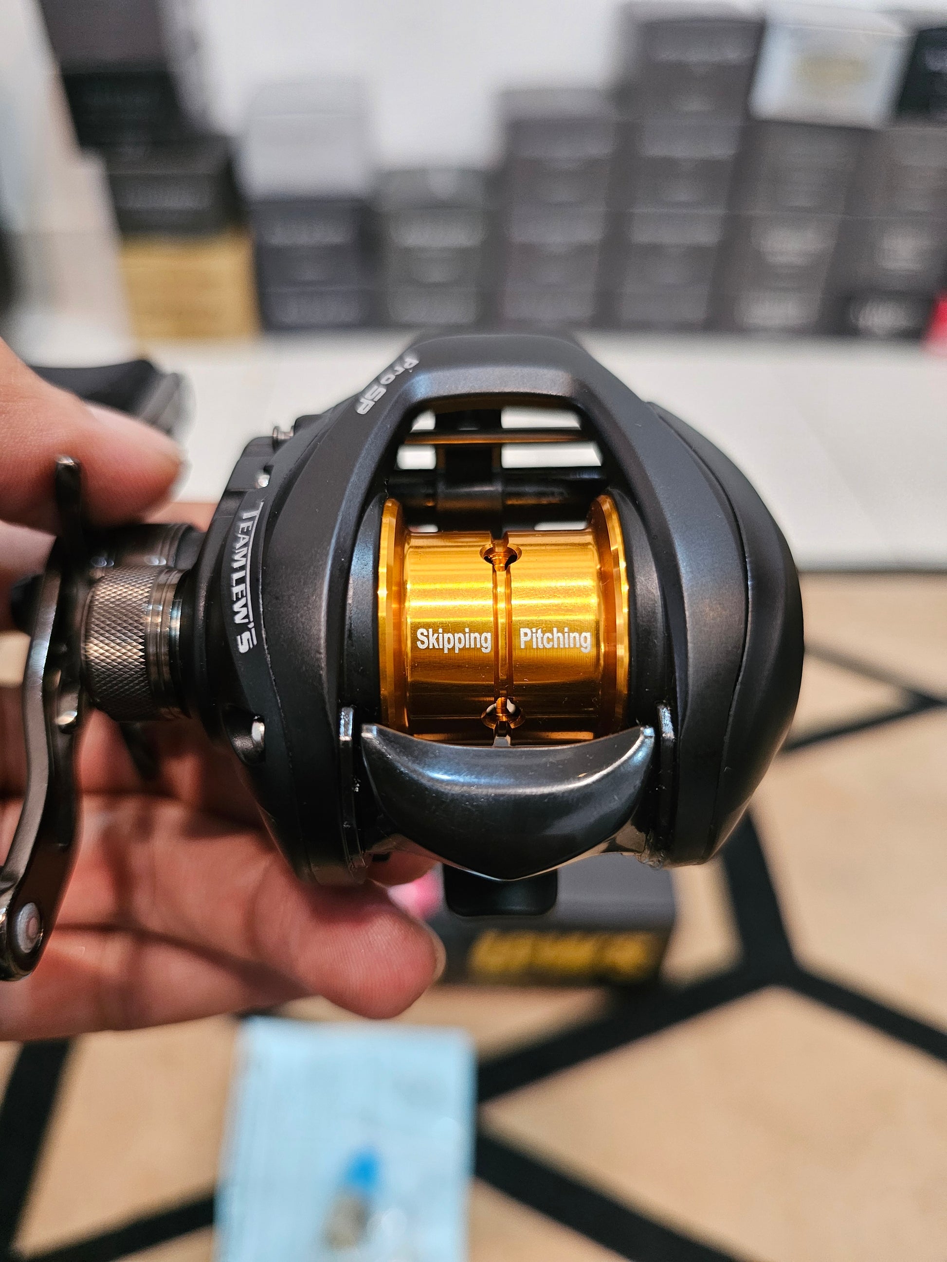 Bass Fishing Reel Lew's Pro Sp Lew S Team Pro Ti SLP Casting