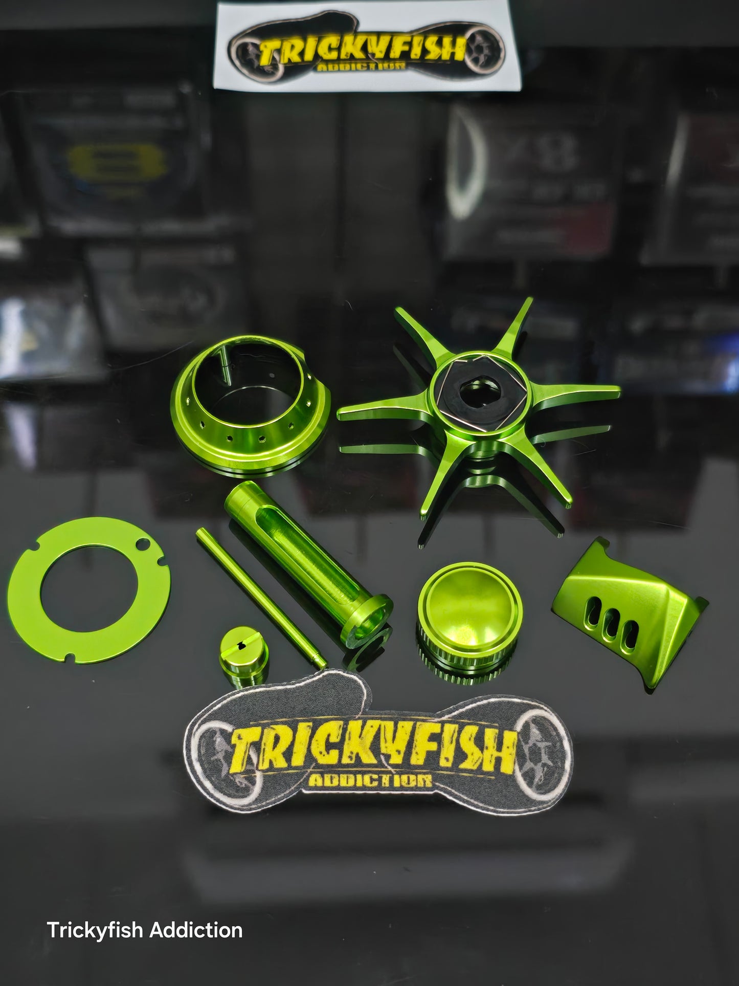 Lime Green Parts for Shimano CQ, Antares, Exsence, Metanium & Bantam