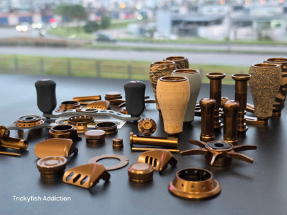 BROWN PARTS AND HANDLE SET