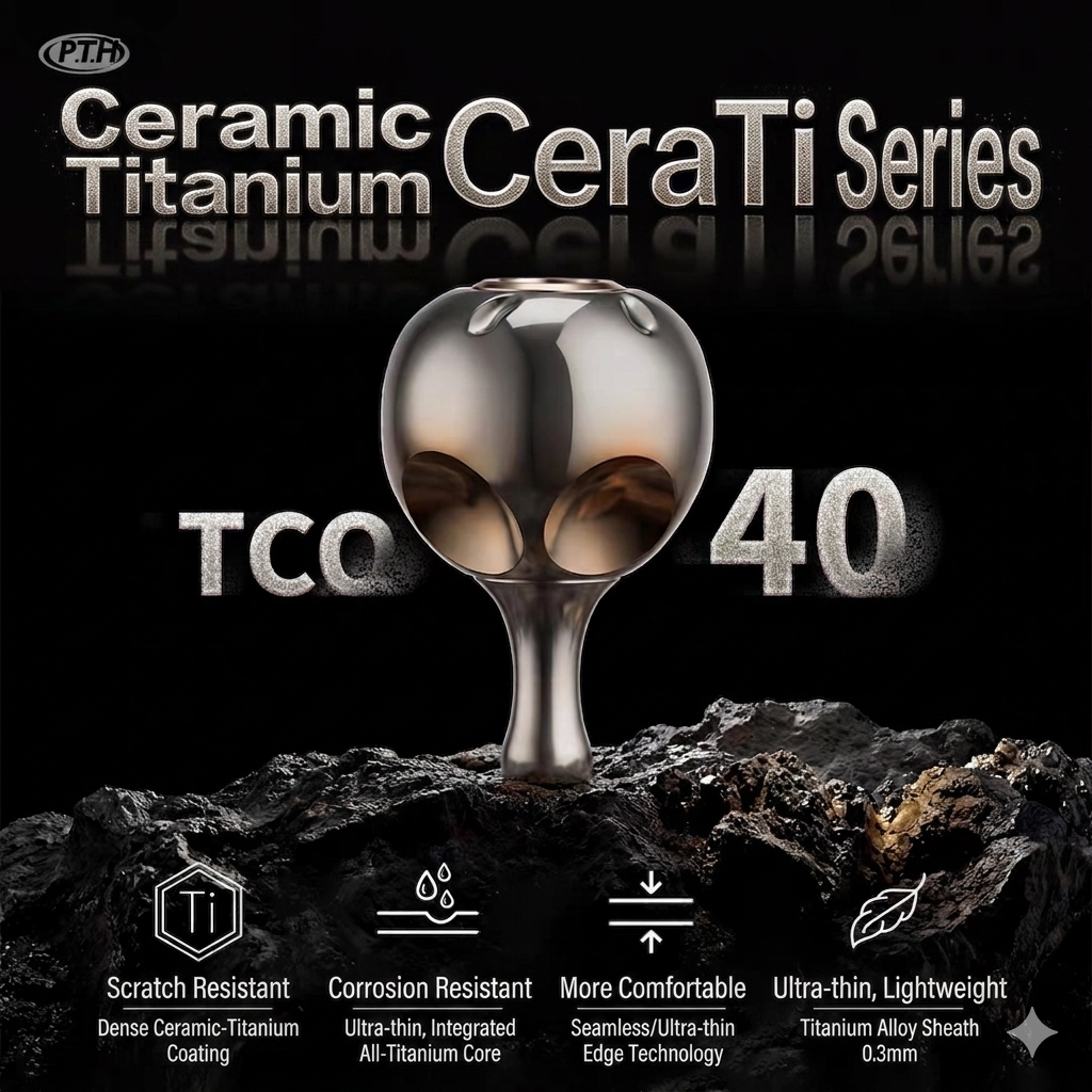 PTH Ceramic Titanium Knob TCO-40