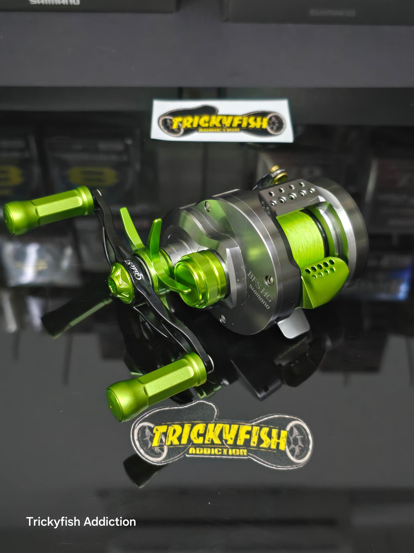 Lime Green Parts for Shimano CQ, Antares, Exsence, Metanium & Bantam