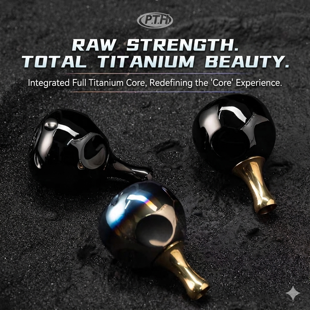 PTH Ceramic Titanium Knob TCO-40