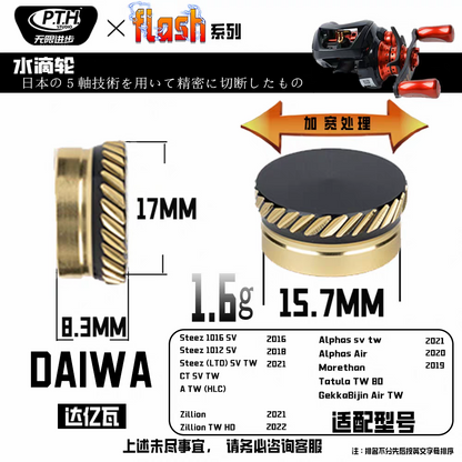 PTH Studio Flash Zero Adjuster Knob for Daiwa